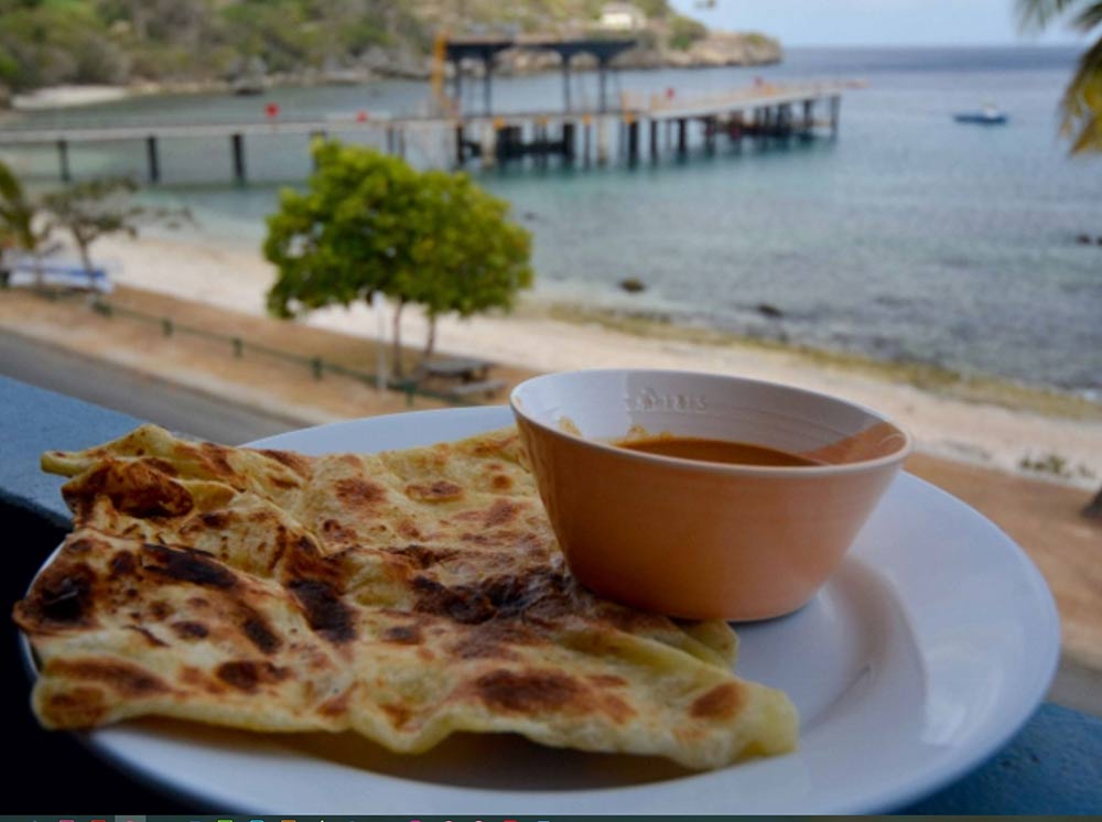 roti - eating out on Christmas island