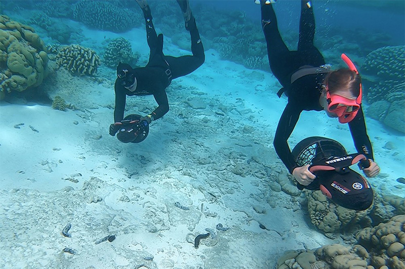 Underwater Sea Scooter tour Cocos islands