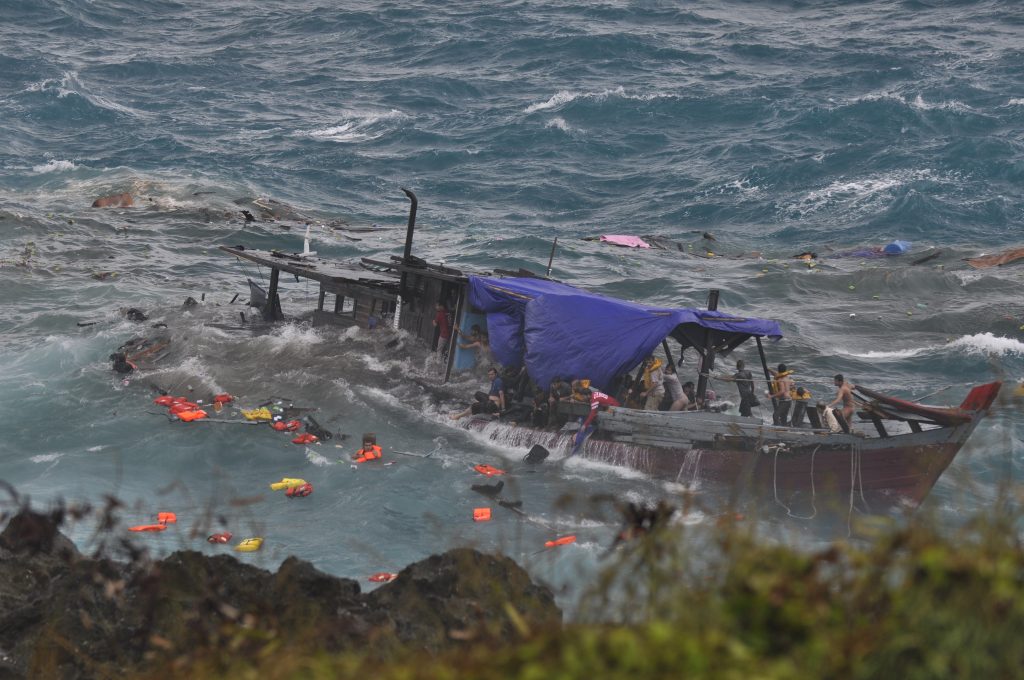 Christmas Island Boat Disaster - After impact 2